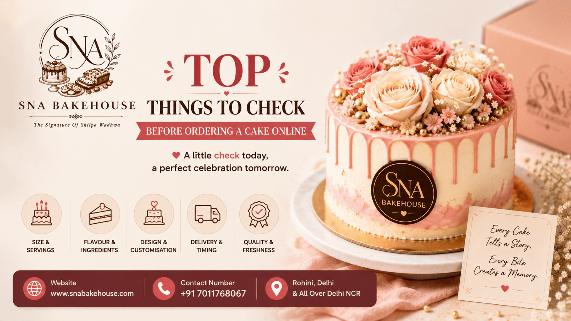 Top Things to Check Before Ordering a Cake Online