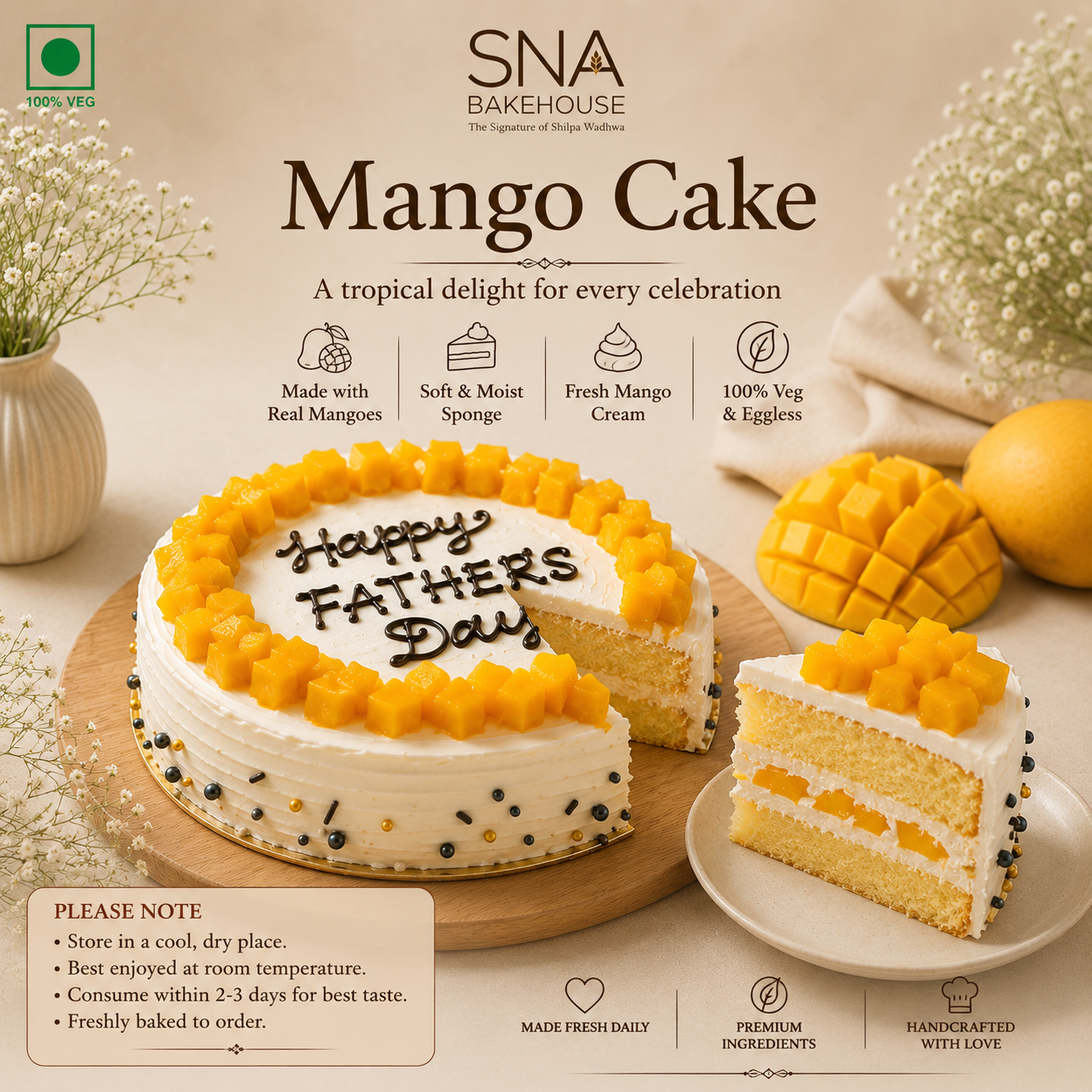 Order Mango Cake Online