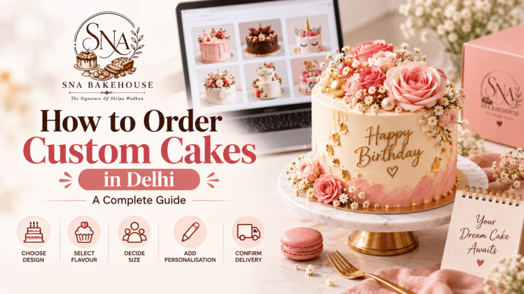 How to Order Custom Cakes in Delhi